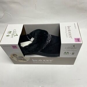 Isotoner Classic womens‎ Comfort clog memory foam Slippers Sm 6.5-7 NIB